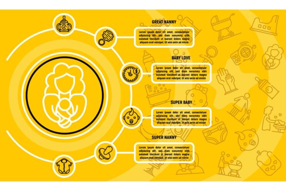 Babysitter Infographic, Outline Style: A Practical Guide for Designers and Marketers