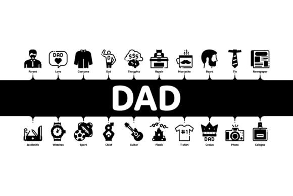 Dad Father Parent Minimal Infographic: Strategic Visual Assets for Modern Branding