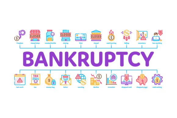 Evaluating the Bankruptcy Business Minimal Infographic for Financial Content