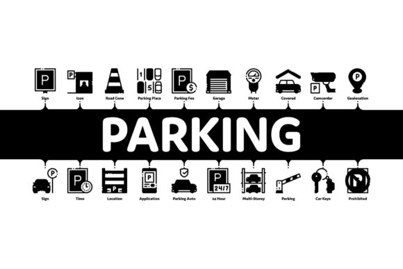 Evaluating the Parking Car Minimal Infographic Banner for Professional Design Projects