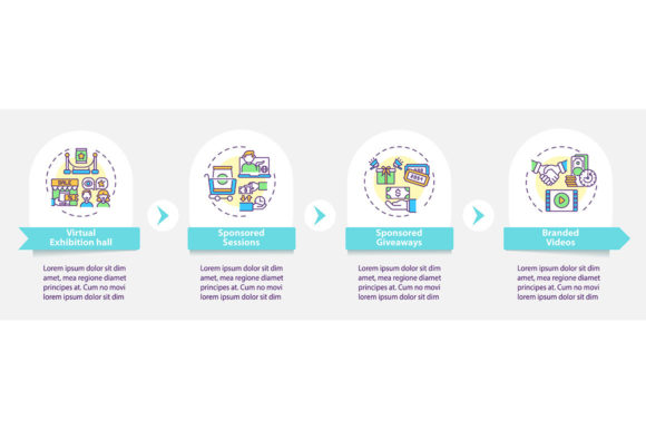 Evaluating the Sponsorship VE Vector Infographic for Virtual Exhibitions