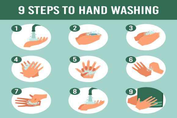 Hands Wash Infographic: Elevating Hygiene Communication Through Vector Design