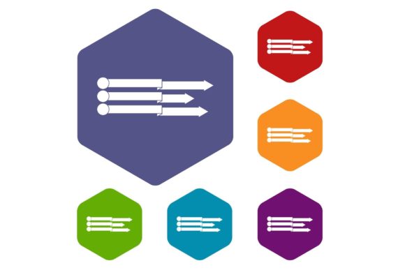 Infographic Arrows Icons Set: Visualizing Flow and Direction in Modern Design