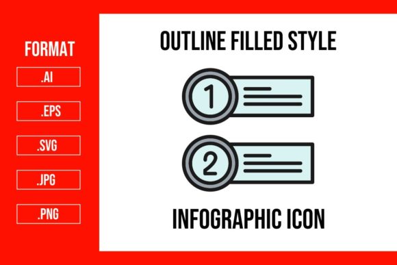 Integrating the Infographic Outline Filled Icon into Professional Design Workflows