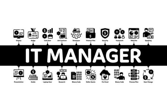 IT Manager Developer Minimal Infographic Design Guide