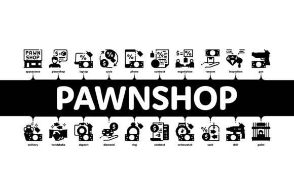 Pawnshop Exchange Minimal Infographic Design Guide