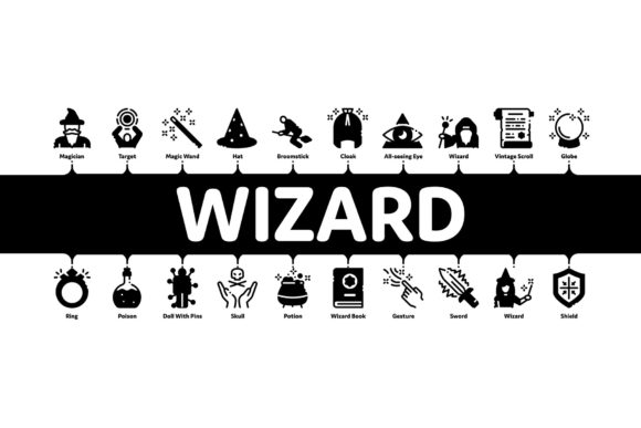 Wizard Magic Minimal Infographic Banner: Elevating Visual Storytelling in Modern Design